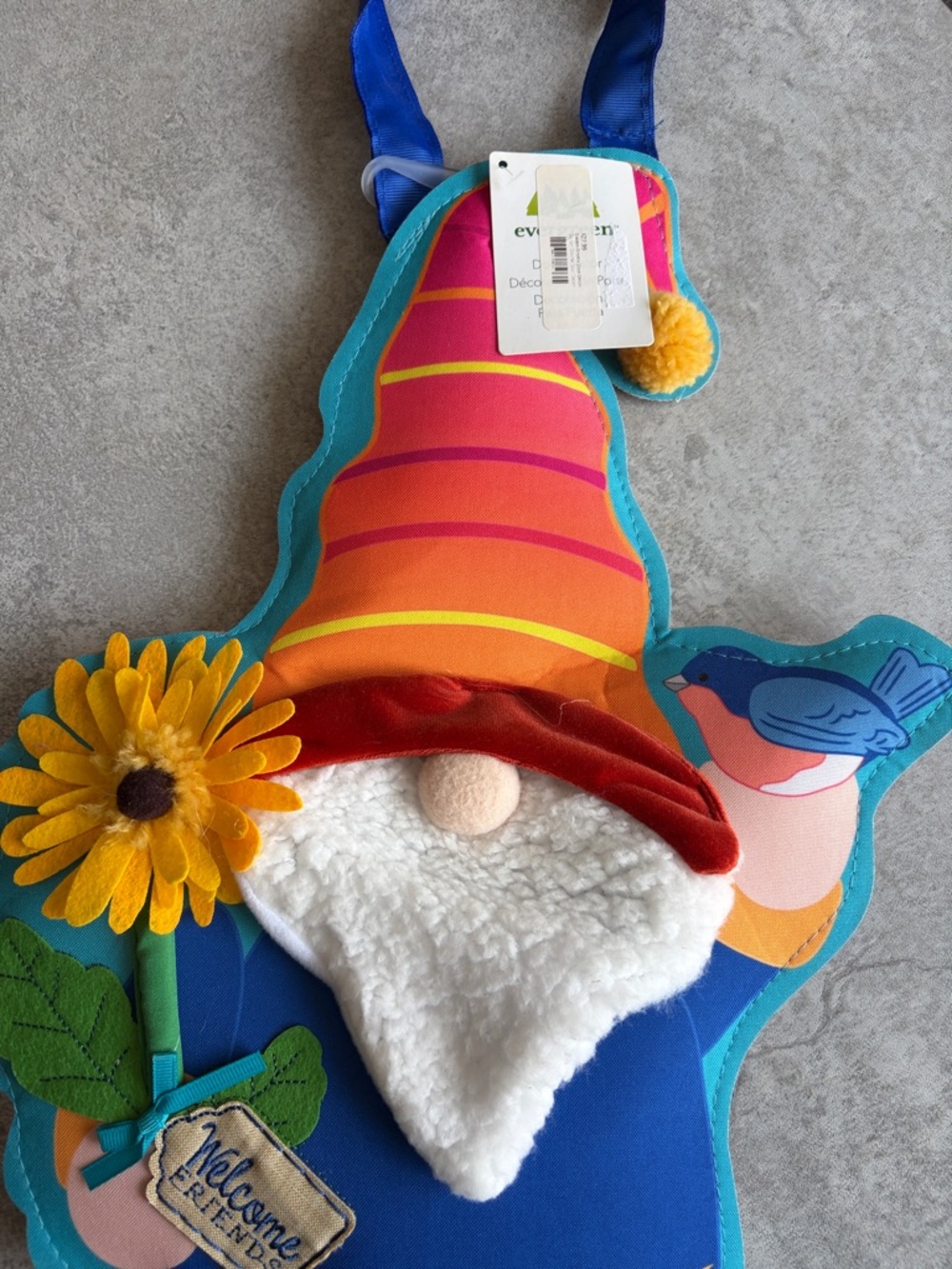 NWT - Garden Bearded Welcome Friends Gnome Hanging Indoor/Outdoor Decor - Picture 2 of 6